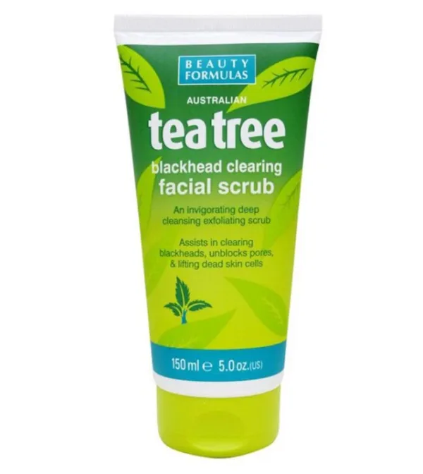 Beauty Formulas Tea Tree Blachead Clearing Facial Scrub